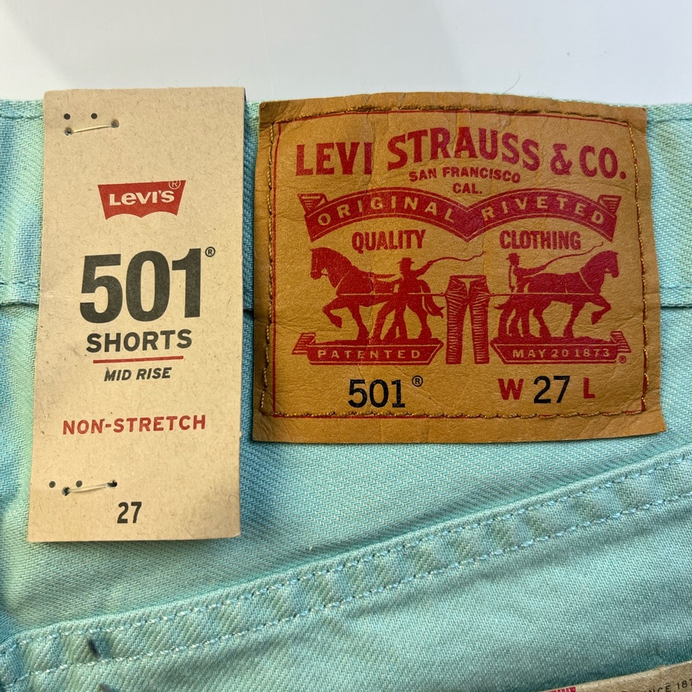 Levi’s 501 Mid Rise Jean Shorts R197-23 - Picture 2 of 4